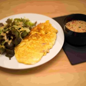 omelette salade